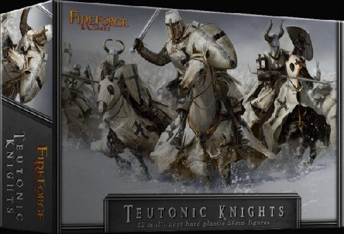 Plastic Teutonic Knights Fireforge Games 12 mounted figures 28mm