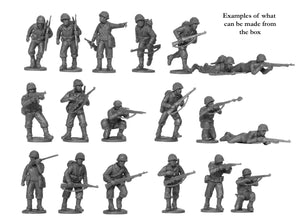 Plastic US Infantry miniature figures 28mm