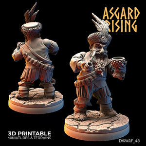 Male dwarves 3D printed models