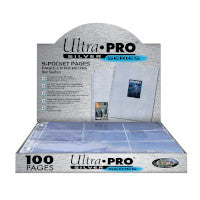 9 Pocket Trading Card Pages - Silver Series 100 Pages