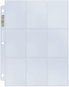 Ultra Pro - 9 Pocket Trading Card Pages - Silver Series