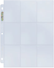 Load image into Gallery viewer, 9 Pocket Trading Card Pages - Silver Series 100 Pages