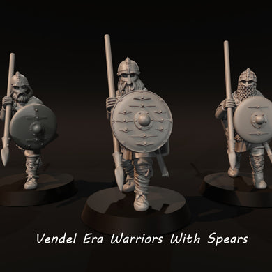 Vendel-Era-Warriors-With-Spears