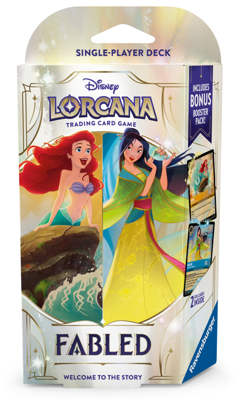 Disney Lorcana 'Fabled' sapphire & Amber- Starter Deck