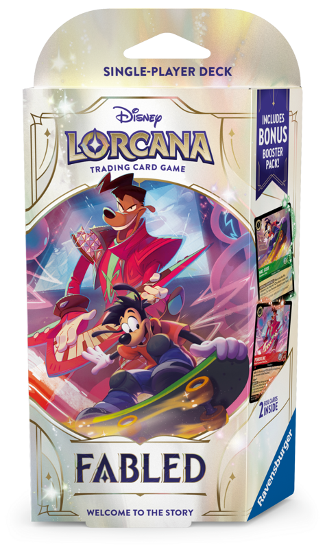 Disney Lorcana 'Fabled' emerald & Ruby- Starter Deck