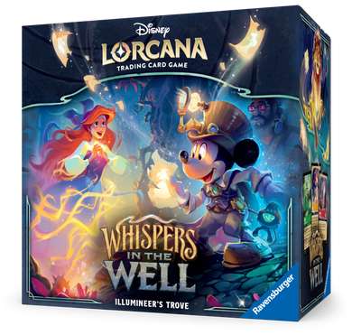 Disney Lorcana trading card trove game box featuring characters from Disney movies.