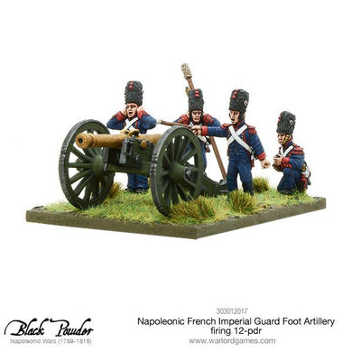 Napoleonic French Imperial Guard Foot Artillery Firing 12-Pdr