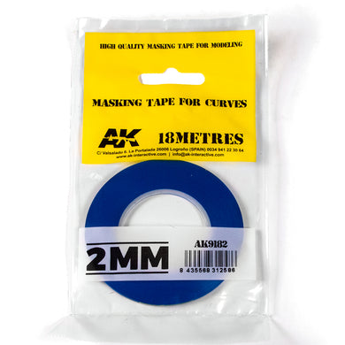Blue Masking Tape for Curves  2mm