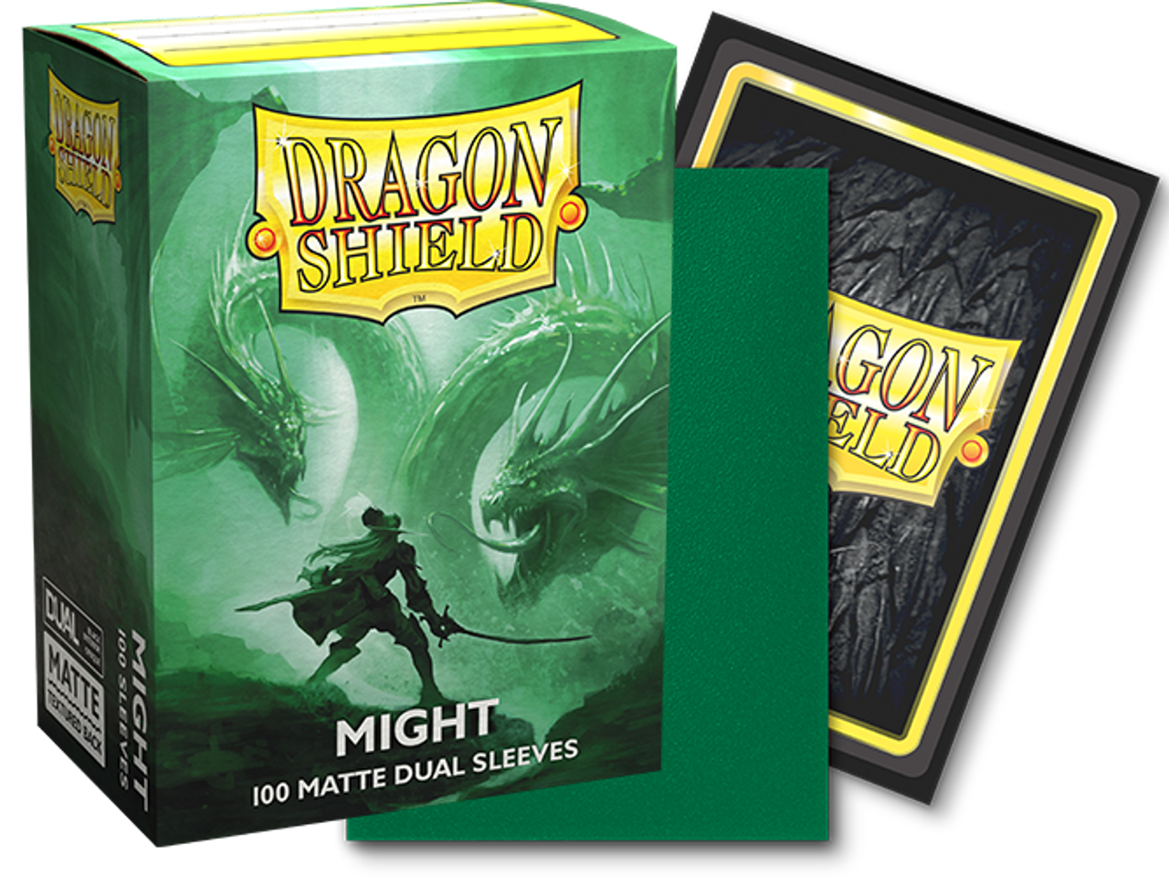 Dragon Shield Matte Dual Sleeves Standard Size- Might (100)