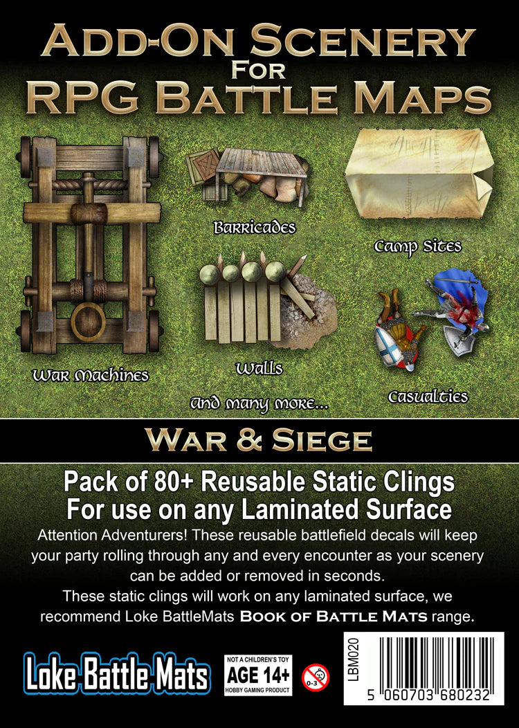 Add-On Scenery For RPG Battle Maps - War & Siege