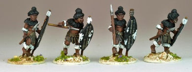 Matabele Warriors in full Regalia (Insuga Regt.) NSA1005