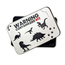 Load image into Gallery viewer, Dinosaur Dice Tin