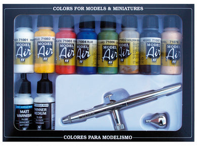 Vallejo model airbrush  basic colours kit