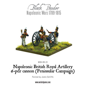 Napoleonic British Royal Artillery 6-pdr cannon (Peninsular Campaign)