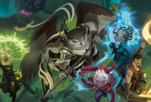 Load image into Gallery viewer, Illustration of fantasy characters with magical elements