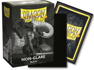 Dragon Shield Matte NonGlare Sleeves Standard Size- Black V2 (100)