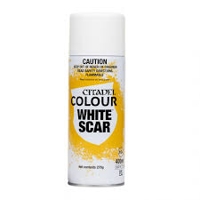 White scar spray paint