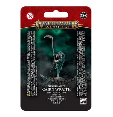 Warhammer Age of Sigmar Nighthaunt Cairn Wraith toy figure packaging on a white background