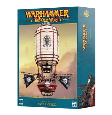 Box for 'Grand Cathay Sky Lantern' from Warhammer The Old World on a white background
