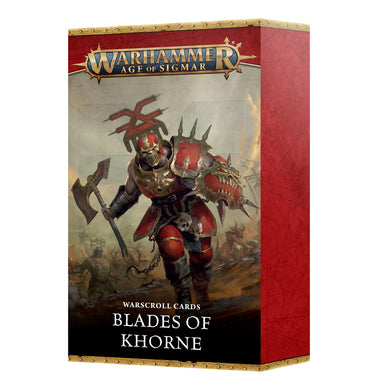 WARSCROLL CARDS: BLADES OF KHORNE - NEW