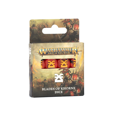 AGE OF SIGMAR: BLADES OF KHORNE DICE - NEW