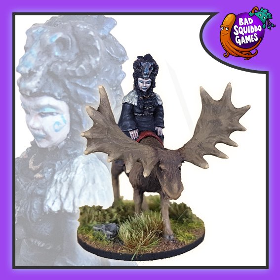 Norse Witch with Moose Mount