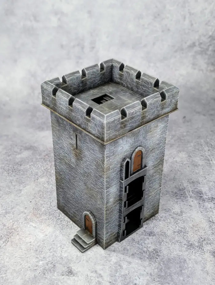 28mm Fortified Square Castle Connector