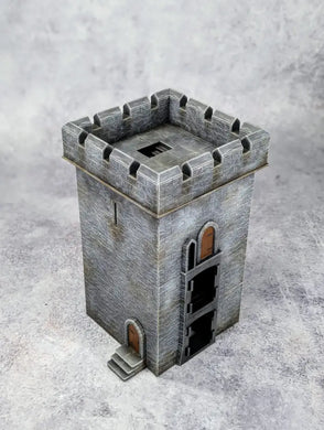 28mm Fortified Square Castle Connector