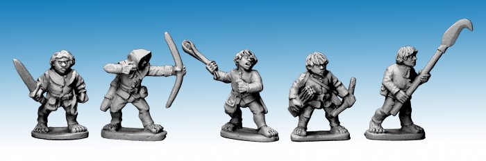 Halfling Militia I HF03 Copplestone Castings