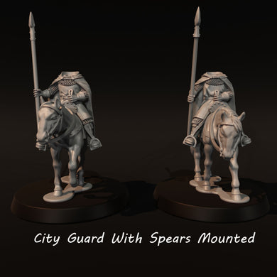 City-Gurads-With-SPears-Mounted