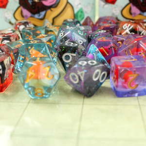 Filled Mystery Dice D&D
