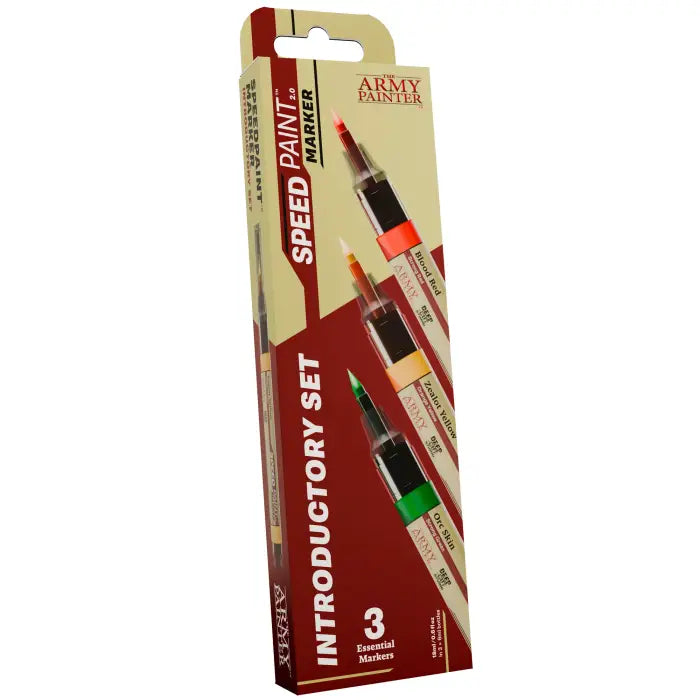 Packaging of Army Painter Speed Paint Marker Introductory Set on a white background