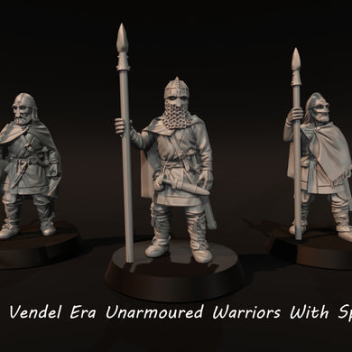 Vendel-Unarmoured-Warriors-With-Spears