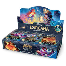 Load image into Gallery viewer, Disney Lorcana trading card game box with characters and branding on a white background