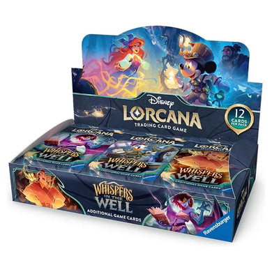 Disney Lorcana trading card game box with characters and branding on a white background