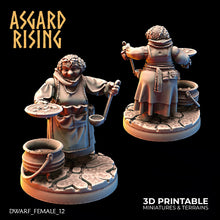 Load image into Gallery viewer, Asgard rising 3D printed female miniatures