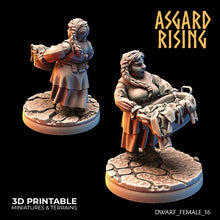 Load image into Gallery viewer, Asgard rising 3D printed female miniatures