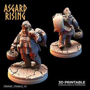 Asgard rising 3D printed female miniatures