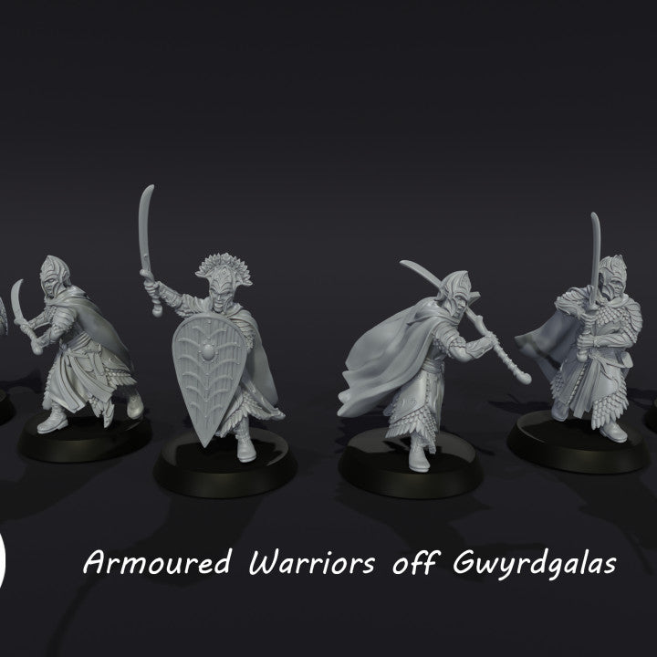 Medbury Miniatures - (Eleven) Armoured Warriors off Gwyrdgalas
