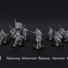 Load image into Gallery viewer, 3D-Printed-Norman-Knights-Mounted