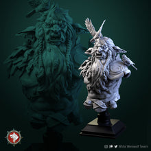Load image into Gallery viewer, White-Werewolf-Tavern-Leshy-Bust