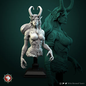 Demon-Huntress-Bust-White-Werewolf-Tavern