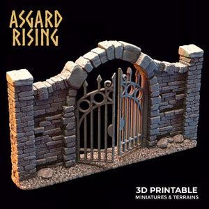 Stone Wall Fences With Gate