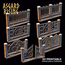 Load image into Gallery viewer, Wrought Iron Fences With Gate
