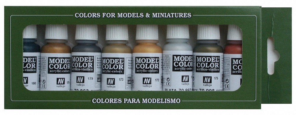 AV Vallejo Model Color Set - Metallics