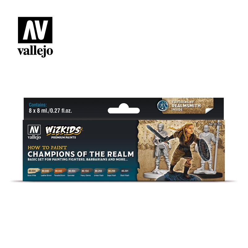 Champions of the Realm-AV Vallejo Wizkids Set