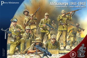 Perrys miniatures 28mm plasticAfrikakorps. German Infantry 1941-43