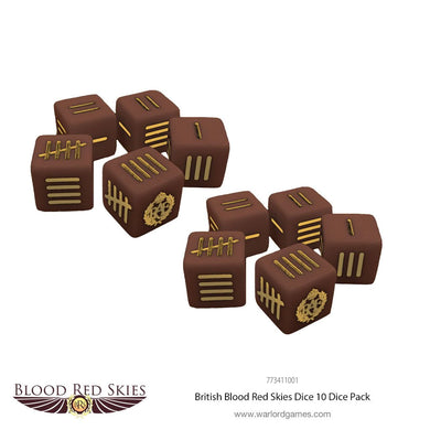 British Blood Red Skies Dice