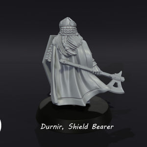 3D Printed Resin Shield Bearer Rear View