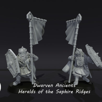 3D Printed Resin Dwarven Ancients Front View